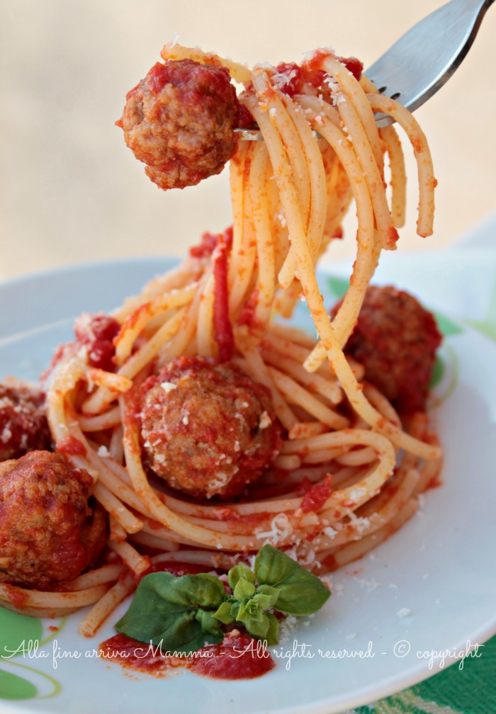 Spaghetti Meatballs di Lilli e il Vagabondo ricetta Alla fine arriva Mamma
