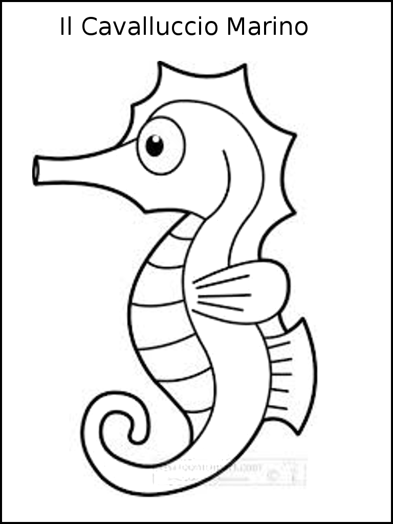 Disegni da colorare gli abitanti del mare mamma e casalinga for Disegni pesci da colorare e stampare per bambini