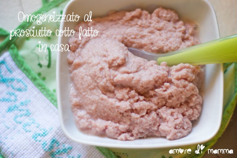 Omogeneizzato al prosciutto cotto fatto in casa Amore di Mamma