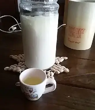 Siero del latte sul viso