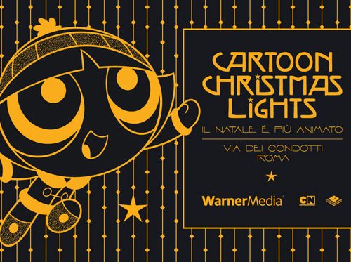 Cartoon Christmas Lights, le luminarie a via Condotti