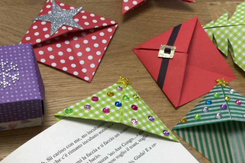 segnalibro natalizio – origami