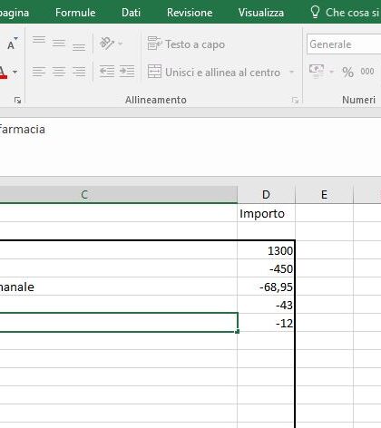 Gestione delle spese familiari con Excel