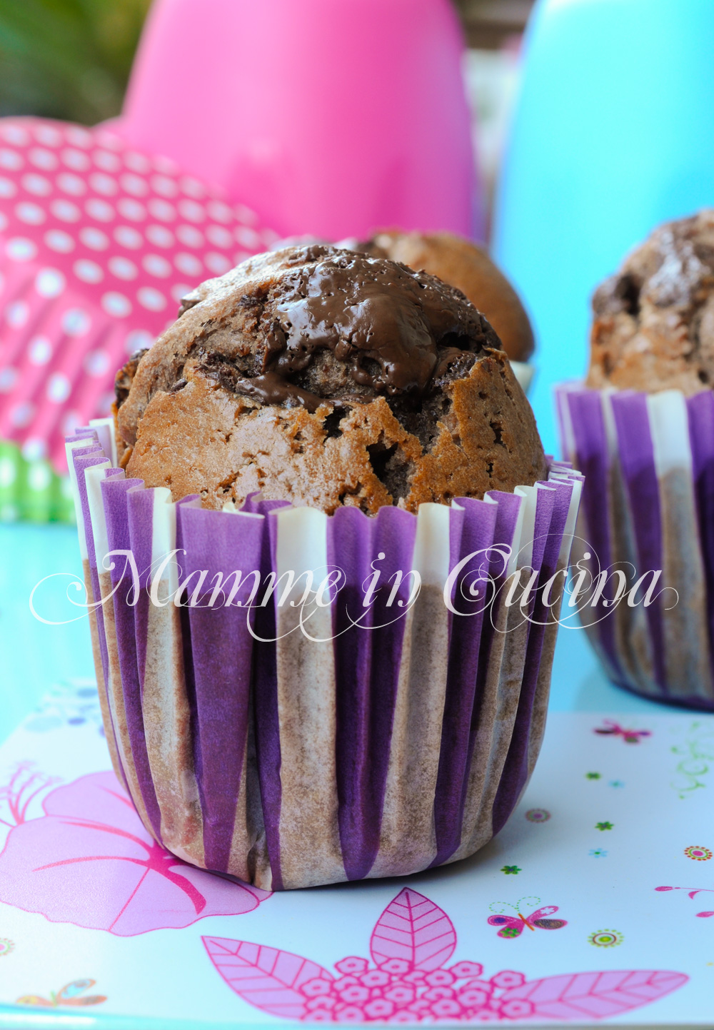 Muffin al cacao ripieni al cioccolato ricetta veloce mamme in cucina