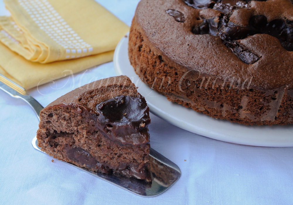 Torta cioccolato e crema ricetta dolce facile vickyart arte in cucina