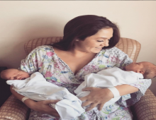 Sei settimane dopo il parto resta incinta di due gemelli